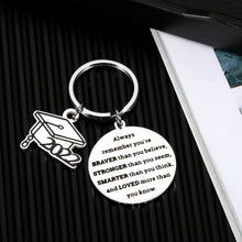 Load image into Gallery viewer, Inspirational Gifts for Women Men Class of 2022 Keychain for Him Her Kids Adults Graduation Birthday Anniversary Valentines Day Christmas Come of Age Back to School Jewelry for Teens Students Friends
