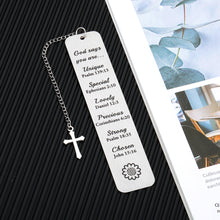 Load image into Gallery viewer, Stocking Stuffers for Women Christian Gifts for Women Inspirational Bible Verse Bookmark for Book Lovers Religious Gifts Pastor Appreciation Gifts Spiritual Gifts for Women Baptism Gift for Girls