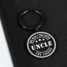 Load image into Gallery viewer, Uncle Gifts for Men from Niece Nephew Aunt and Uncle Day To the Uncle Keychain Anniversary Birthday Christmas Thanksgiving Thank You Gifts for Man Males from Boys Girls The Man The Myth The Legend
