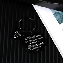 Load image into Gallery viewer, Coach Appreciation Gifts for Men Thank You Thanksgiving Birthday Gifts for Basketball Volleyball Anniversary Christmas Retirement Gifts for Him Football Soccer Best Coach Promotion Gifts Team Keychain
