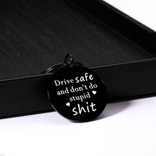 Load image into Gallery viewer, Funny Christmas Birthday Gifts for Kids Teen Adult Gag Gifts for Male Female Drive Safe Don't Do Stupid Graduation Anniversary Valentines Day Jewelry for for Teenager Friends BFF Lover Drivers Coworkers
