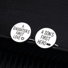 Load image into Gallery viewer, Fathers Day Gift for Dad from Daughter Son, Wedding Cufflinks Father of the Bride Gifts from Bride Groom, Birthday Anniversary Valentines Day Gifts for Men Daddy Father Papa Stepdad Husband Grandpa