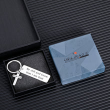 Load image into Gallery viewer, Inspirational Bible Verse Gifts Keychain for Son Daughter Women Men Christian Christmas Birthday Graduation Easter Gift for Her Him Friends Be Still and Know That I Am God Calm Jewelry Keychains