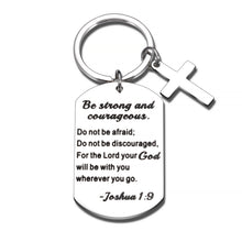 Load image into Gallery viewer, Inspirational Christian Gifts for Women Men Faith Bible Verse Gifts for Kids Teens Religious Keychain for Godson Goddaughter Easter Prayer Birthday Christmas Anniversary Graduation for Boys Girls BFF