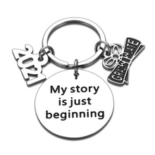 Load image into Gallery viewer, 2021 Graduation Gifts for Women Him 2021 Senior Keychain for Her Men Student Graduate Inspirational Grad Idea for Son Daughter Teen from College High School Jewelry Present Gift for Boy Girl