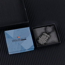 Load image into Gallery viewer, Inspirational Gifts to My Son Keychain for Son Stepson Boy Child Teen Him from Mom Stepmom Mother Never Forget How Much I Love You Birthday Christmas Graduation Holiday Wedding Anniversary Presents