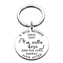 Load image into Gallery viewer, Funny Retirement Gifts for Women Female Colleague Coworker Leaving keychain Christmas Birthday Gift for Coworkers BFF Friends Boss Leader Supervisor Going away Retired Farewell Keychains Present
