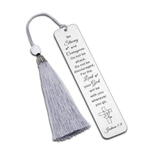 Load image into Gallery viewer, Inspirational Religious Christian Gift for Women Men Bible Verse Baptism Easter Gift for Him Her Boys Girls Godchild Birthday Anniversary Christmas Catholic Bookmark for Communion Godson Goddaughter