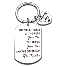 Load image into Gallery viewer, Appreciation Gift for Employee Leader Teacher Nurse Thanksgiving Thank You Gift Retirement Farewell New Job Team Keychain for Office Male Female Friends Partners Christmas Birthday Anniversary Jewelry