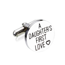 Load image into Gallery viewer, Fathers Day Gift for Dad from Daughter Son, Wedding Cufflinks Father of the Bride Gifts from Bride Groom, Birthday Anniversary Valentines Day Gifts for Men Daddy Father Papa Stepdad Husband Grandpa
