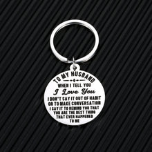 Load image into Gallery viewer, Valentines Day Gifts for Him Husband Boyfriend Gifts Keychain for Man from Her Women Anniversary Wedding Engagement Romantic to My Husband Gift Key Chains for Hubby Fiance Couple I Love You Keychains