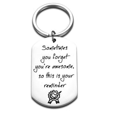 Load image into Gallery viewer, Christmas Inspirational Encouragement Gifts Kechains for Women Men Funny Graduation Birthday Cute Keychain for BFF Best Friend Teen Boys Girls Son Daughter Motivational Jewelry Present for Him Her