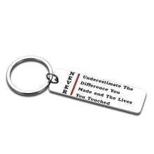 Load image into Gallery viewer, Thank You Keychain Gift for Friend Volunteer Doctor Nurse Employee Thanksgiving Christmas Graduation Birthday Appreciation Gifts for Teacher Coach Mentor Inspirational Keychains Retirement Present