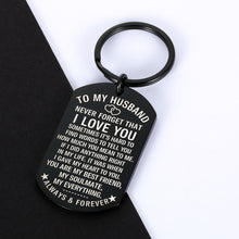 Load image into Gallery viewer, I Love You Gifts for Him Boyfriend Husband for Girlfriend Wife to My Man Valentines Day Birthday Keychain Gift for Hubby Groom Fiance Couple Anniversary Wedding Engagement Jewelry Key Chains
