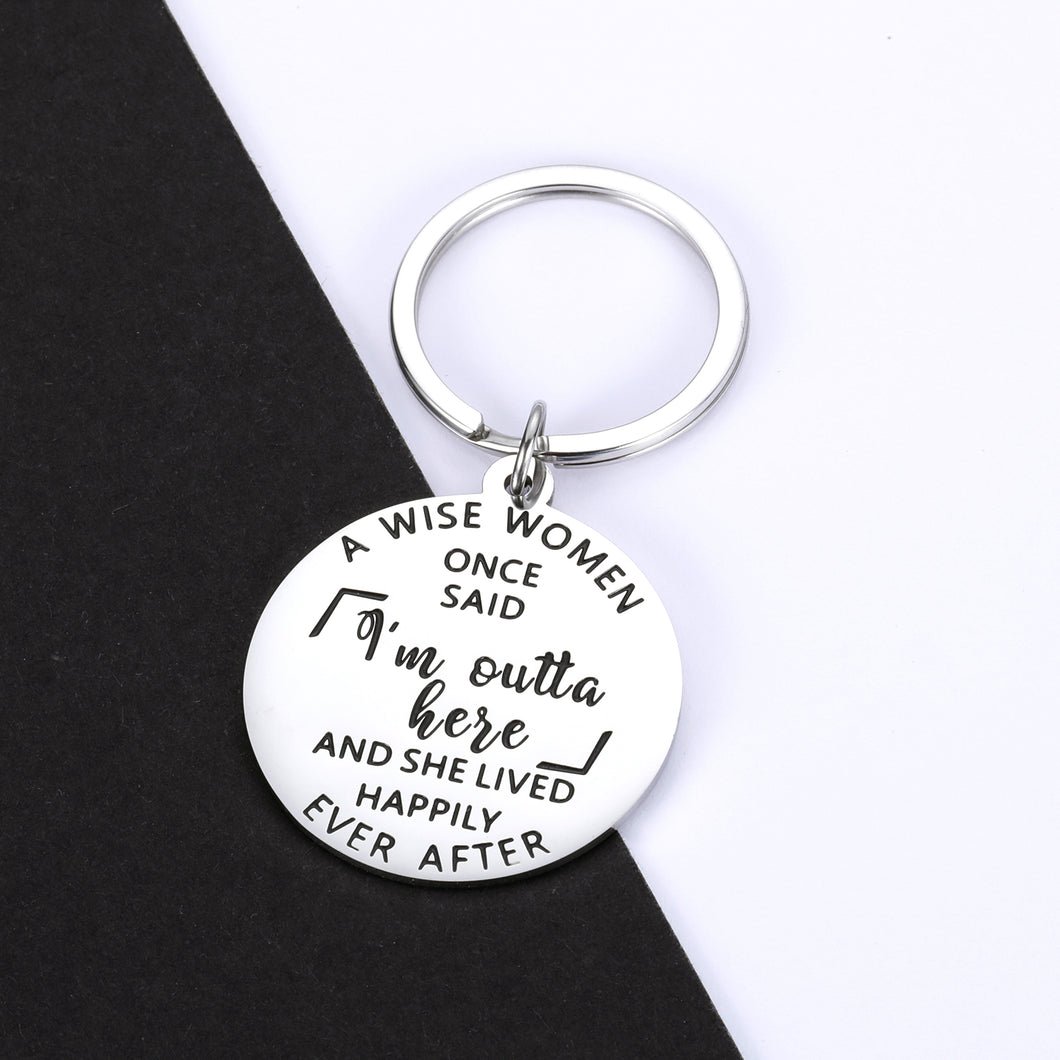 Funny Retirement Gifts for Women Female Colleague Coworker Leaving keychain Christmas Birthday Gift for Coworkers BFF Friends Boss Leader Supervisor Going away Retired Farewell Keychains Present
