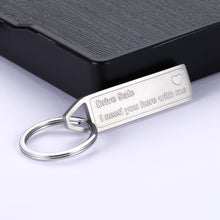 Load image into Gallery viewer, Birthday Gifts Drive Safe Keychain for Him Boyfriend Husband from Her Girlfriend Wife Christmas Gift for Dad Mom Best Friend I Need You Here with Me Valentine Thanksgiving Day Keyring
