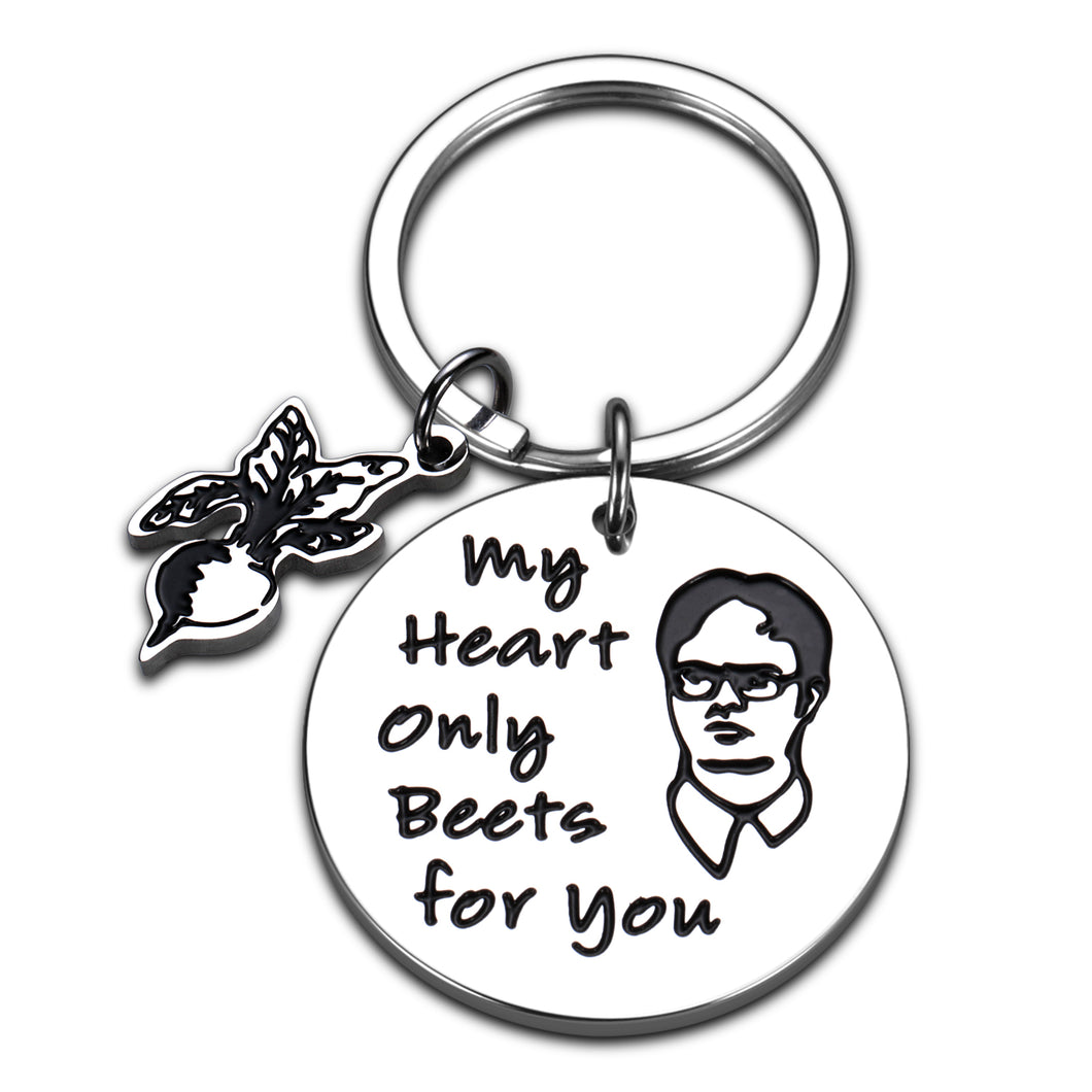 Valentines Day Gifts for Him Boyfriend Her Girlfriend Funny Office Keychain Merchandise for Women Men Kids Fans Birthday Wedding Valentines Gift for Husband Wife Fiance Fiancee Anniversary Key Chain