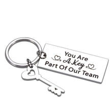 Load image into Gallery viewer, Boss Day Employee Appreciation Gifts for Boss Leader Coworker Colleague Team Keychain for Manager Coach Supervisor Mentor Thank You Gifts for BFF Partner on Birthday Christmas Retirement Going Away
