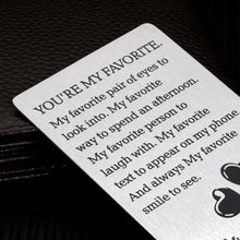 Load image into Gallery viewer, Stocking Stuffers for Men Women Couple Gifts for Men Anniversary Valentines Day Gifts for Him Boyfriend Wallet Card Gifts for Men Unique Birthday Gifts for Men Boyfriend Husband Romantic Gift for Him
