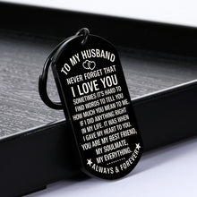 Load image into Gallery viewer, I Love You Gifts for Him Boyfriend Husband for Girlfriend Wife to My Man Valentines Day Birthday Keychain Gift for Hubby Groom Fiance Couple Anniversary Wedding Engagement Jewelry Key Chains
