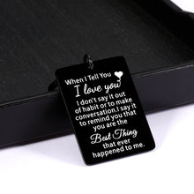 Load image into Gallery viewer, I Love You Gifts Valentines Day Anniversary Jewelry for Him Her Boyfriend Husband Birthday Wedding Engagement Christmas Long Distance Relationship Miss You Gift for Men Women Lover Couple Spouse Half
