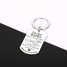 Load image into Gallery viewer, Christmas Anniversary Valentines Day Gifts for Boyfriend Husband to My King Birthday Gifts for Him Boy Male Wedding Jewelry for Men Groom Fiance I Love You Gifts for Lover Sweetheart Soulmate Couple
