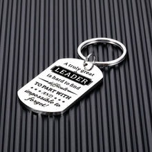 Load image into Gallery viewer, Boss Gift Great Leader Keychain for Men Women Boss Day Appreciation Thank You Gift for Leader Boss Supervisor Mentor Manager Boss Lady Retirement Leaving Office Gift for Coworker Colleague BFF Partner
