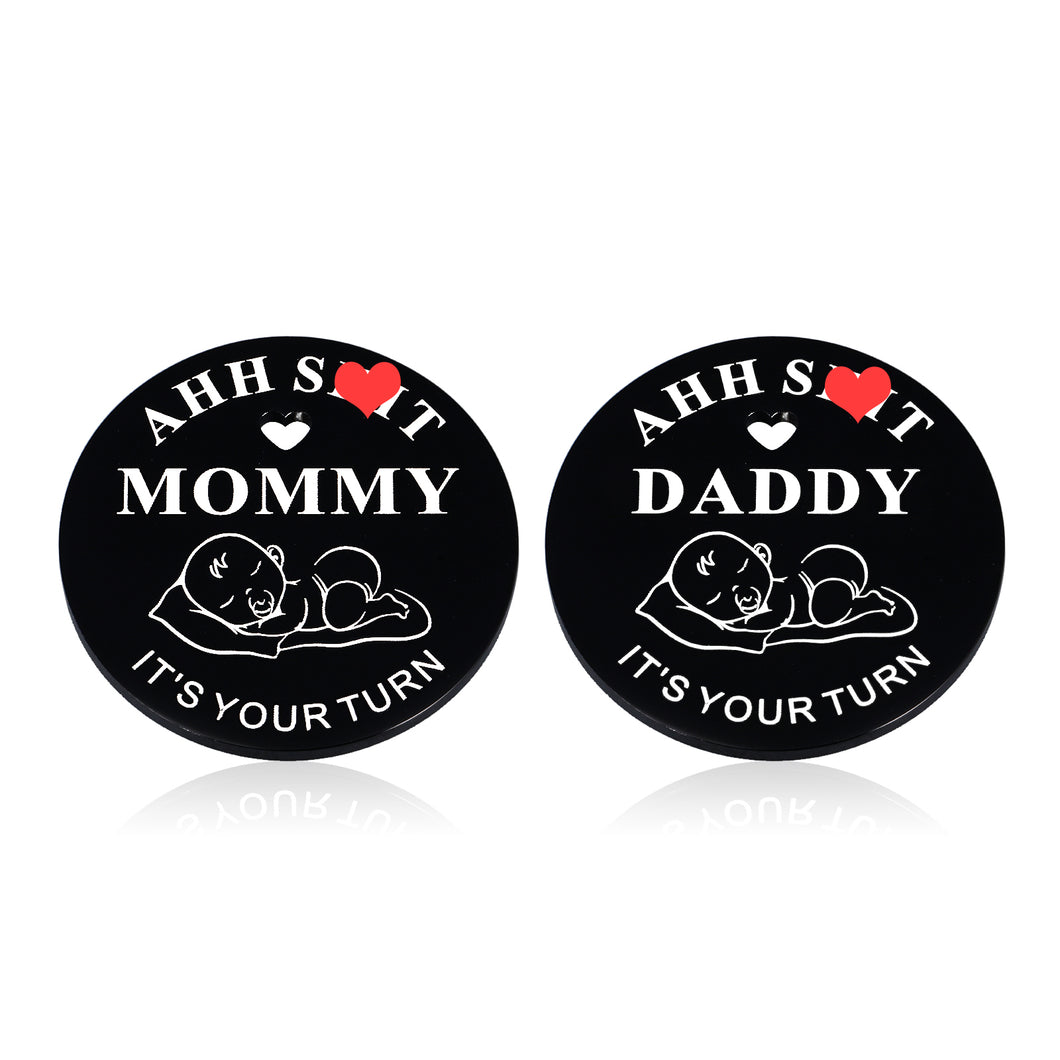 New Mom Gifts for Women Stocking Stuffers for Women New Parents Gifts New Baby Gifts for Parents Mom Dad Pregnancy Gifts for First Time Moms Dads Christmas Birthday Gifts for New Mom Dad Decision Coin