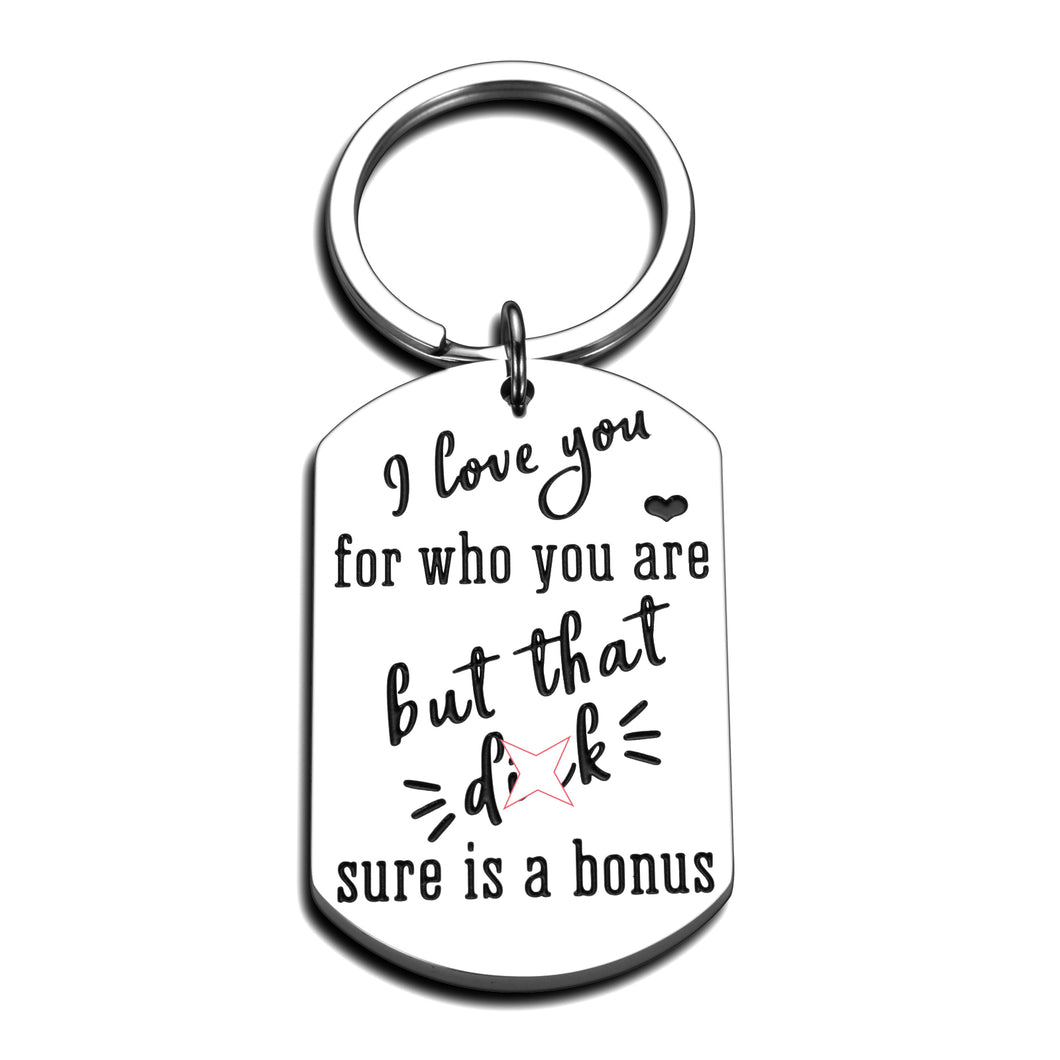 Funny I Love You Keychain Boyfriendg Gifts for Him Men Husband from Girlfriend Wife Couples Valentines Day Anniversary Gift for Fiance Bridegroom Gag Wedding Birthday Key Chains for Lover Couple