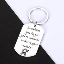 Load image into Gallery viewer, Christmas Inspirational Encouragement Gifts Kechains for Women Men Funny Graduation Birthday Cute Keychain for BFF Best Friend Teen Boys Girls Son Daughter Motivational Jewelry Present for Him Her
