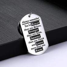Load image into Gallery viewer, Inspirational Gifts for Women Men Son Daughter from Mom Dad Christmas Graduation Birthday Encouragement Keychain Gift to Teen Boys Girls BFF Best Friend Anniversary Motivational Jewelry Present
