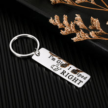 Load image into Gallery viewer, Valentines Day Christmas Gifts for Boyfriend Girlfriend Husband Wife Anniversary Wedding Engagement Birthday Jewelry for Men Women Lover Fiance Bridegroom Spouse Sweetheart I&#39;m Glad I Swiped Right
