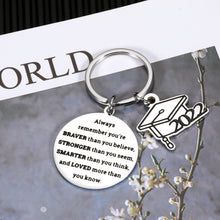 Load image into Gallery viewer, Inspirational Gifts for Women Men Class of 2022 Keychain for Him Her Kids Adults Graduation Birthday Anniversary Valentines Day Christmas Come of Age Back to School Jewelry for Teens Students Friends
