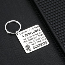 Load image into Gallery viewer, Sunflower Gfits Keychain for Women Men Inspirational Spiritual Floral Gift for Son Daughter Teen Girls Boys Mom Friends Christmas Graduation Birthday Motivational Keychains Sunflower Decor Jewelry
