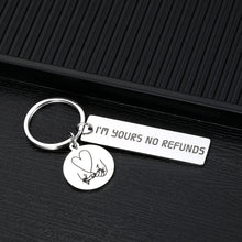 Load image into Gallery viewer, Funny Valentines Day Gifts Couple Keychain for Boyfriend Girlfriend Husband Wife Christmas Anniversary Birthday Wedding Gift for Hubby Wifey Women Men Fiance Fiancee I Love You Jewelry Key Chains
