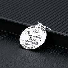 Load image into Gallery viewer, Funny Retirement Gifts for Women Female Colleague Coworker Leaving keychain Christmas Birthday Gift for Coworkers BFF Friends Boss Leader Supervisor Going away Retired Farewell Keychains Present
