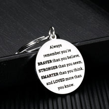 Load image into Gallery viewer, Inspirational Gifts for Women Men Class of 2022 Keychain for Him Her Kids Adults Graduation Birthday Anniversary Valentines Day Christmas Come of Age Back to School Jewelry for Teens Students Friends

