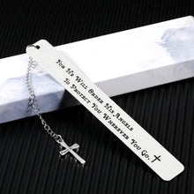 Load image into Gallery viewer, Christmas Religious Inspirational Gifts for Men Christian Gifts for Women Faith Motivational Bible Verse Birthday Anniversary Easter Bookmarks for Kids Teen Boys Girls Godson Goddaughter Godfather
