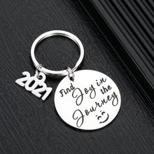 Load image into Gallery viewer, Funny Camper Accessories Gifts Keychain for Travel Trailers Rv Campers Women Men Friends Retirement Boss Coworker Christmas Birthday Graduation Wedding Jewelry Find Joy in The Journey Camping Trailer
