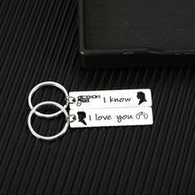 Load image into Gallery viewer, 2PCS I Love You Gifts for Him Her Boyfriend Girlfriend Couple Gifts for Husband Wife Fiance Fiancee Anniversary Valentines Day Birthday Christmas Wedding Engagement Jewelry for Women Men Keychain
