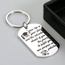 Load image into Gallery viewer, Graduation Gifts Keychain for Her Him Women Men Daughter Son Classmate Students Graduated from Middle High College Nursing Medical Law School Birthday Grad Gifts from Mom Dad Teacher Professor

