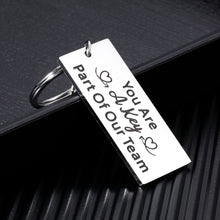 Load image into Gallery viewer, Boss Day Employee Appreciation Gifts for Boss Leader Coworker Colleague Team Keychain for Manager Coach Supervisor Mentor Thank You Gifts for BFF Partner on Birthday Christmas Retirement Going Away
