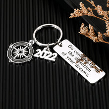 Load image into Gallery viewer, Class of 2022 Inspirational Graduation Gift for Him, College High School Graduation Gift for Him, Congratulations Gift Seniors Graduating Nursing Students Master Doctor PHD Grad Keychain for Men Women

