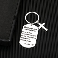 Load image into Gallery viewer, Inspirational Christian Gifts for Women Men Faith Bible Verse Gifts for Kids Teens Religious Keychain for Godson Goddaughter Easter Prayer Birthday Christmas Anniversary Graduation for Boys Girls BFF
