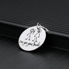 Load image into Gallery viewer, Funny Best Friend Keychain Gifts for Friends BFF Besties Companion I’ve Got Your Back Gift for Son Daughter Brother Sister Birthday Christmas Graduation Jewelry for Women Men Friendship Presents
