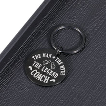 Load image into Gallery viewer, Coach Gifts for Him Appreciation Thank You Gifts for Men Great Coach Keychain for Basketball Softball Volleyball Football Soccer Swimming Coach Leader Boss Manager on Birthday Anniversary Christmas
