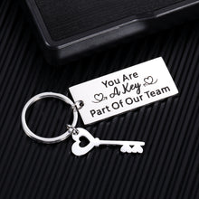 Load image into Gallery viewer, Boss Day Employee Appreciation Gifts for Boss Leader Coworker Colleague Team Keychain for Manager Coach Supervisor Mentor Thank You Gifts for BFF Partner on Birthday Christmas Retirement Going Away
