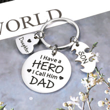 Load image into Gallery viewer, Fathers Day Dad Gift from Son Daughter, Dad Birthday Gift from Kids Best Dad Keychain for Daddy Father Stepdad New Dad to Be Anniversary Valentine Christmas Gift for Him Papa Dad in Law Father in Law
