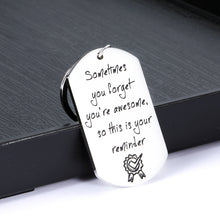 Load image into Gallery viewer, Christmas Inspirational Encouragement Gifts Kechains for Women Men Funny Graduation Birthday Cute Keychain for BFF Best Friend Teen Boys Girls Son Daughter Motivational Jewelry Present for Him Her
