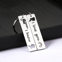 Load image into Gallery viewer, 2PCS I Love You Gifts for Him Her Boyfriend Girlfriend Couple Gifts for Husband Wife Fiance Fiancee Anniversary Valentines Day Birthday Christmas Wedding Engagement Jewelry for Women Men Keychain
